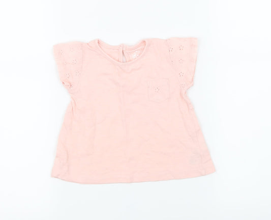 Young Dimension Girls Pink   Basic T-Shirt Size 9-12 Months