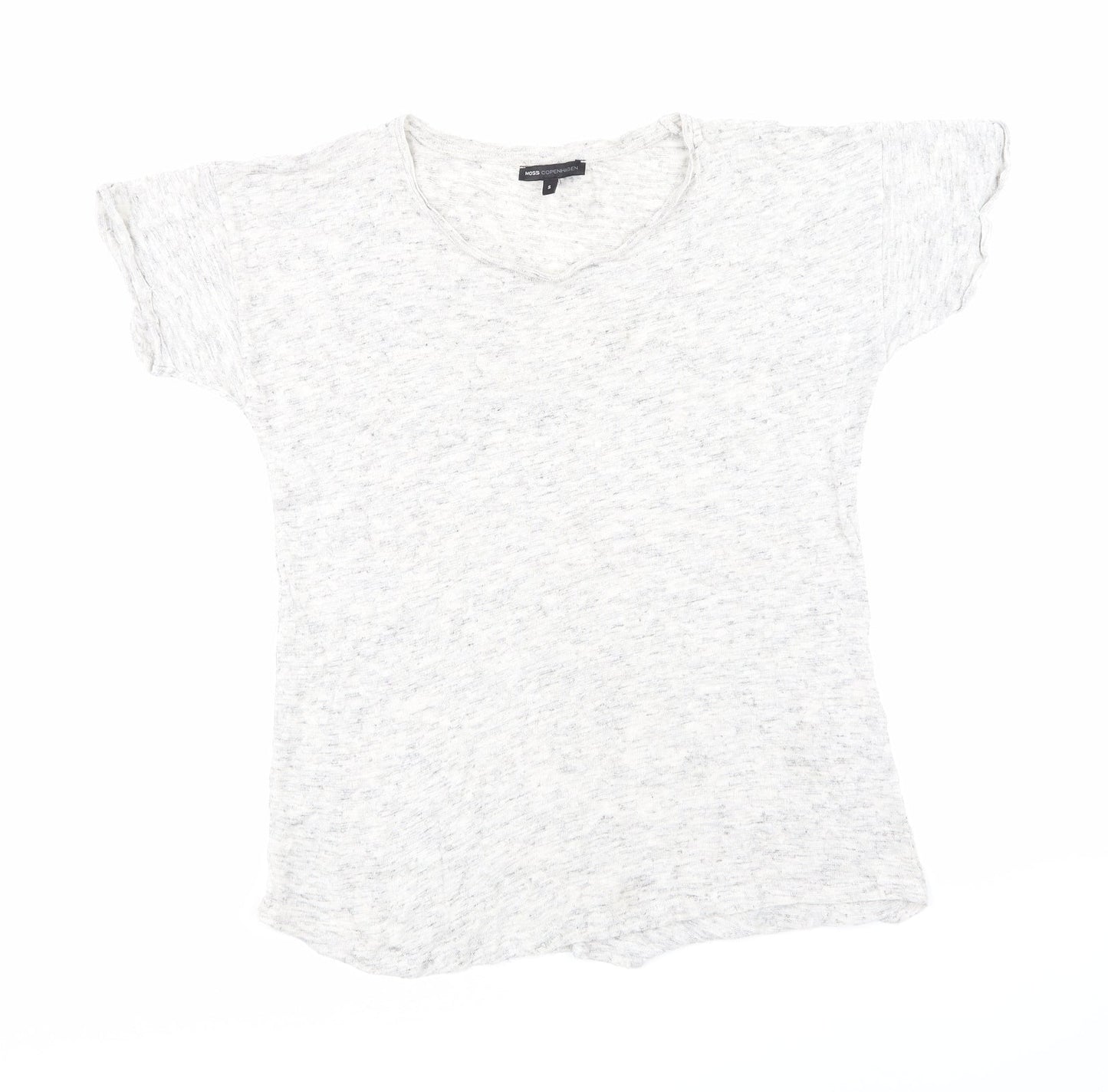 Moss Copenhagen Womens Grey   Basic T-Shirt Size S
