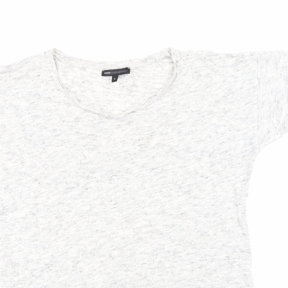 Moss Copenhagen Womens Grey   Basic T-Shirt Size S
