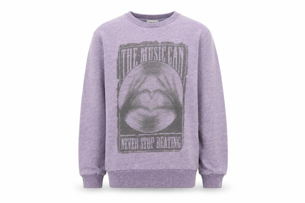 River Island Boys Purple   Pullover Sweatshirt Size 7-8 Years