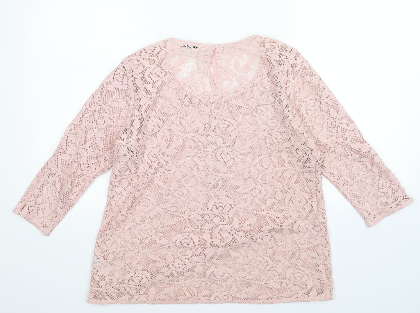George Womens Pink  Knit Pullover Jumper Size 12
