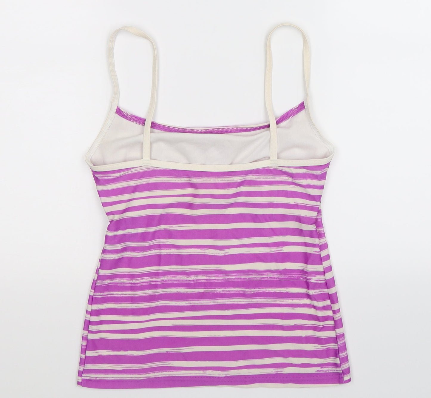 Marks and Spencer Womens Purple Striped  Basic Tank Size 12