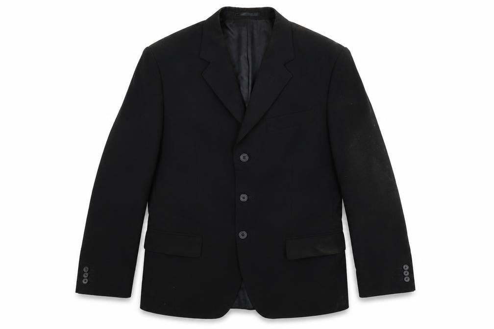 George Mens Black   Jacket Suit Jacket Size 38