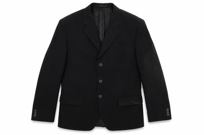 Front view of George men’s black jacket suit jacket, size 38