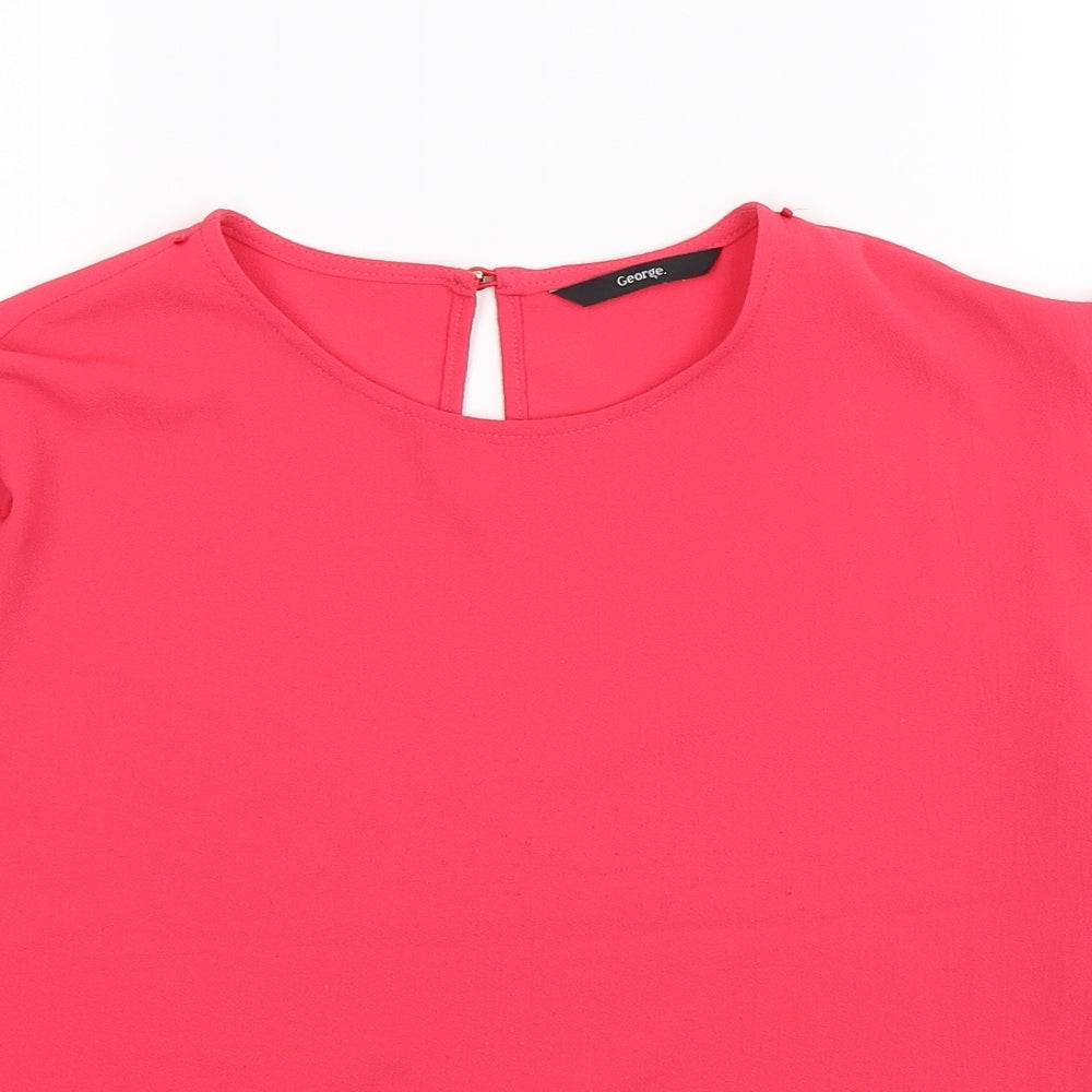 George Girls Pink   Basic Tank Size 13-14 Years