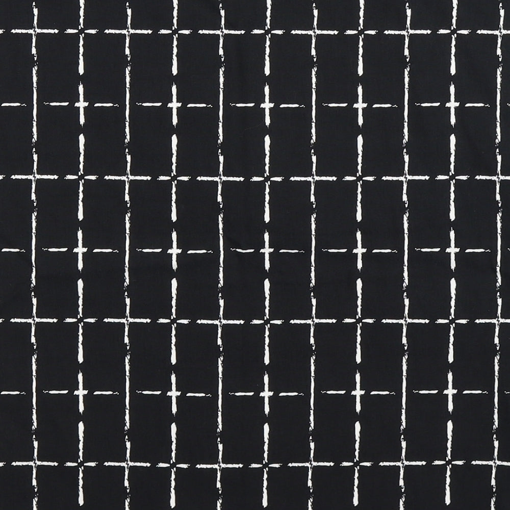 Atmosphere Womens Black Check  Straight & Pencil Skirt Size 32 in