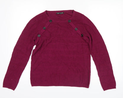 Additional front view of Next women’s purple jumper, size UK 10