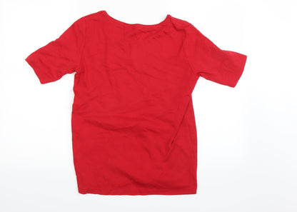 Back view of Cecil women’s red, size UK 10