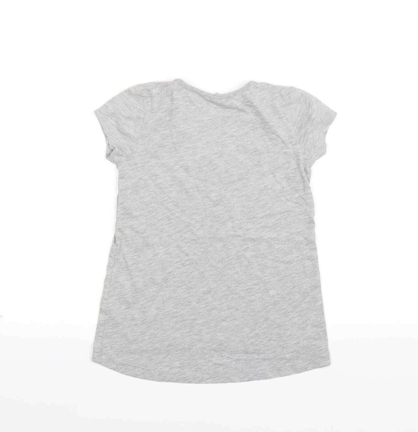 TU  Girls Grey   Basic T-Shirt Size 7 Years