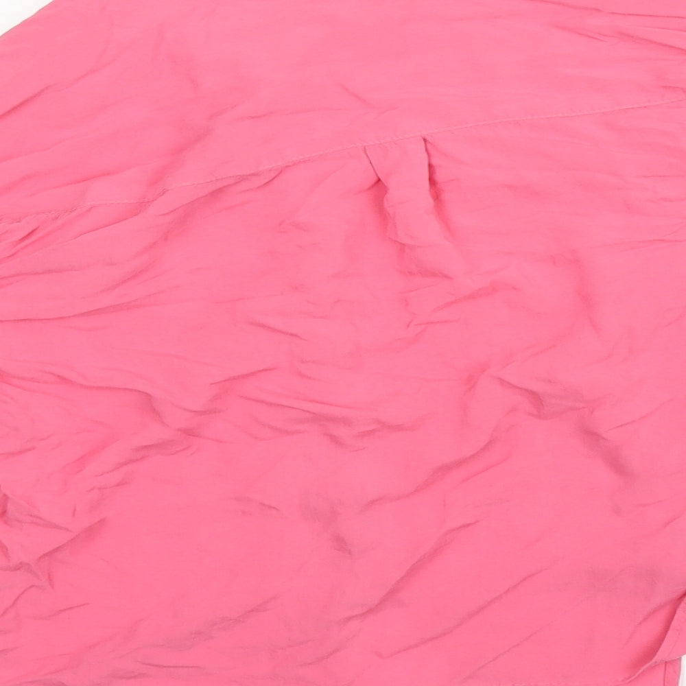 FOREVER 21 Womens Pink   Basic Blouse Size 12