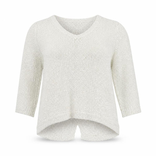 Front view of Tu women’s white jumper, size UK 14