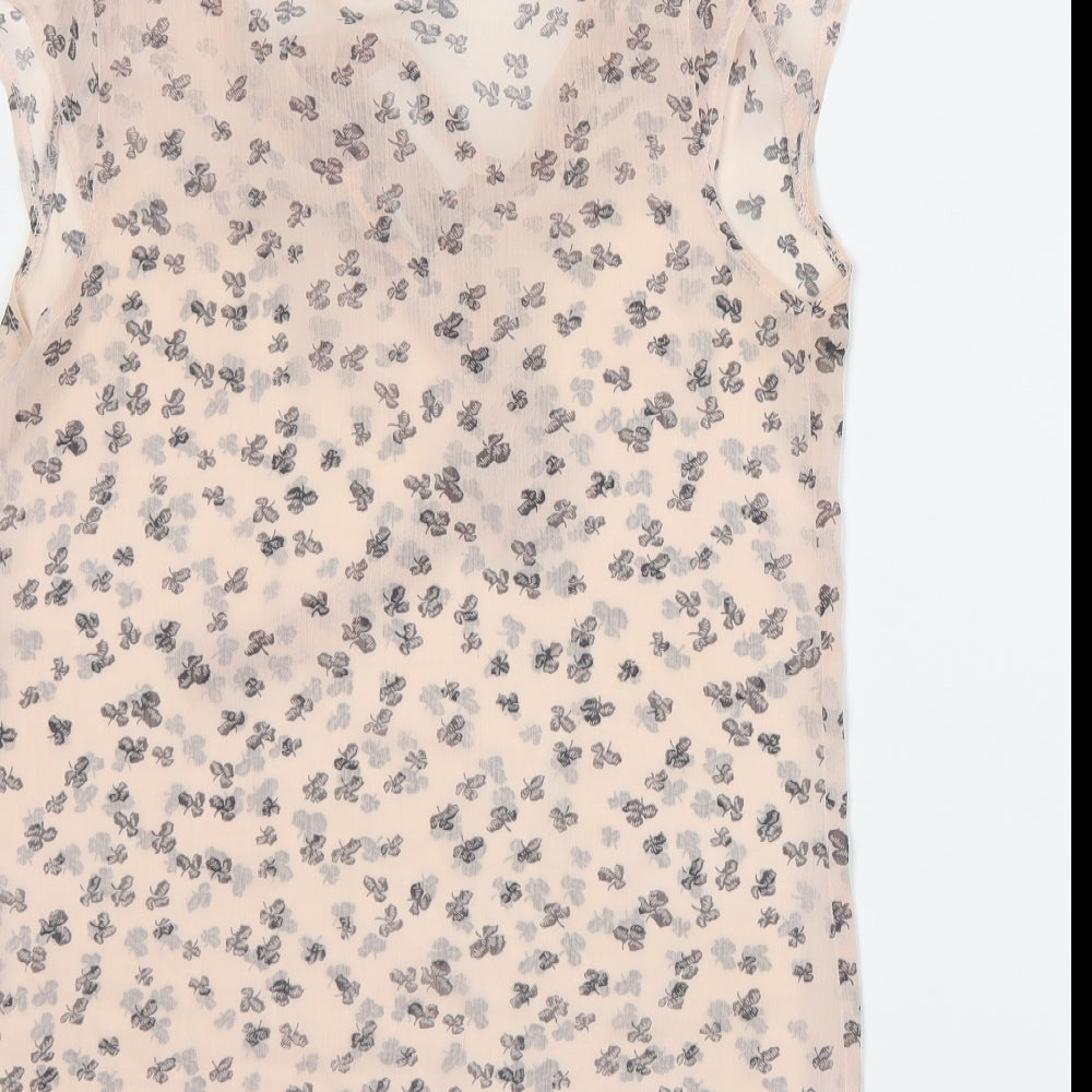 Atmosphere Womens Pink Floral  Basic Blouse Size 10