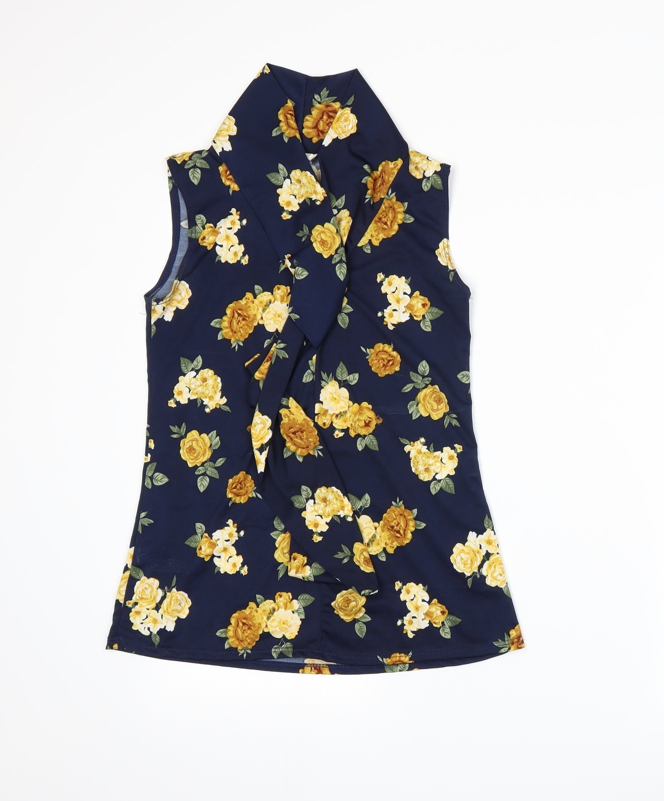 Prospect BLVD Womens Blue Floral  Basic Tank Size S