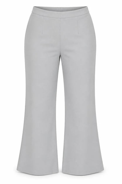 Front view of Misspap women’s grey trousers, size UK 6, 29-inch leg