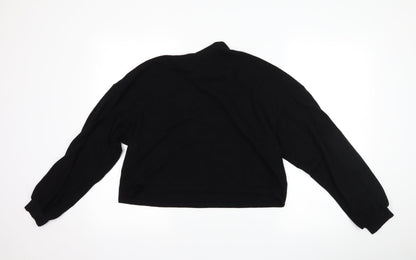 Back view of H&M women’s black jumper, size M