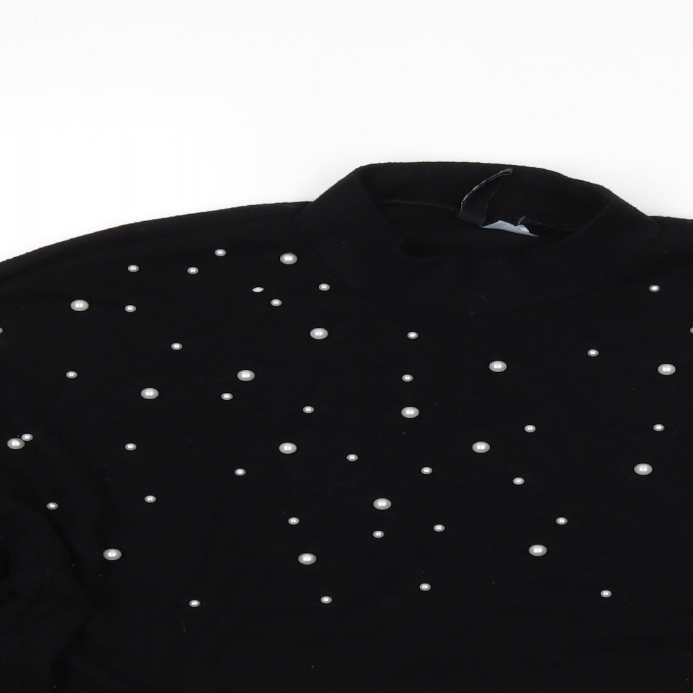 H&M Womens Black   Pullover Jumper Size M