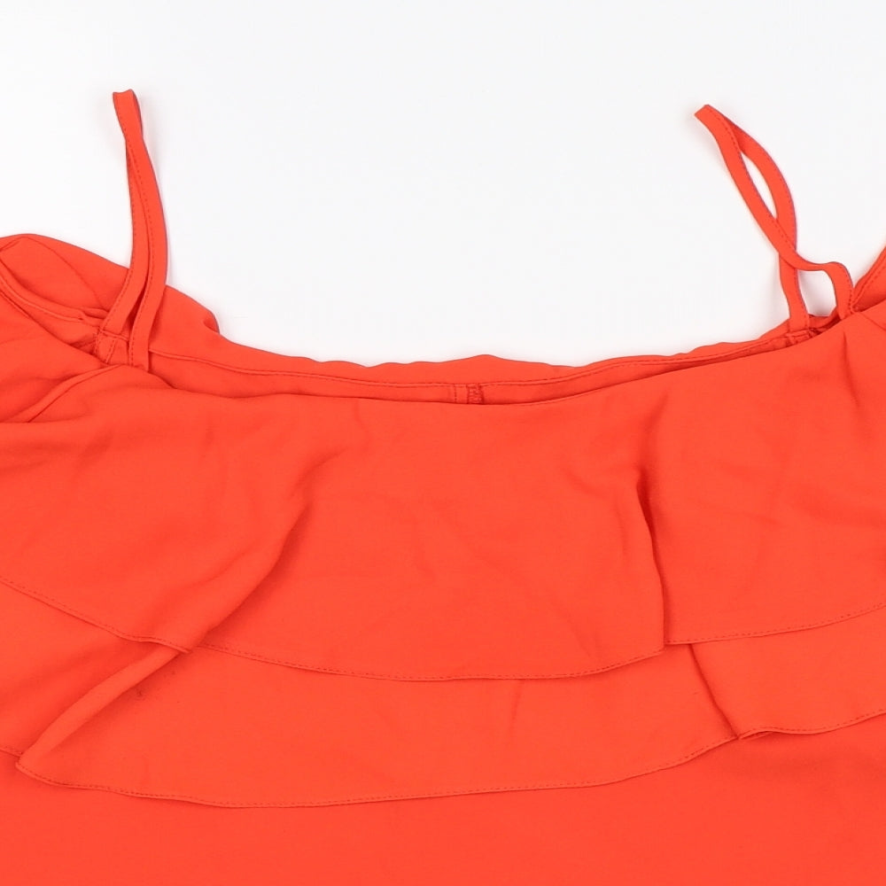 Pimark Womens Orange   Basic Blouse Size 16
