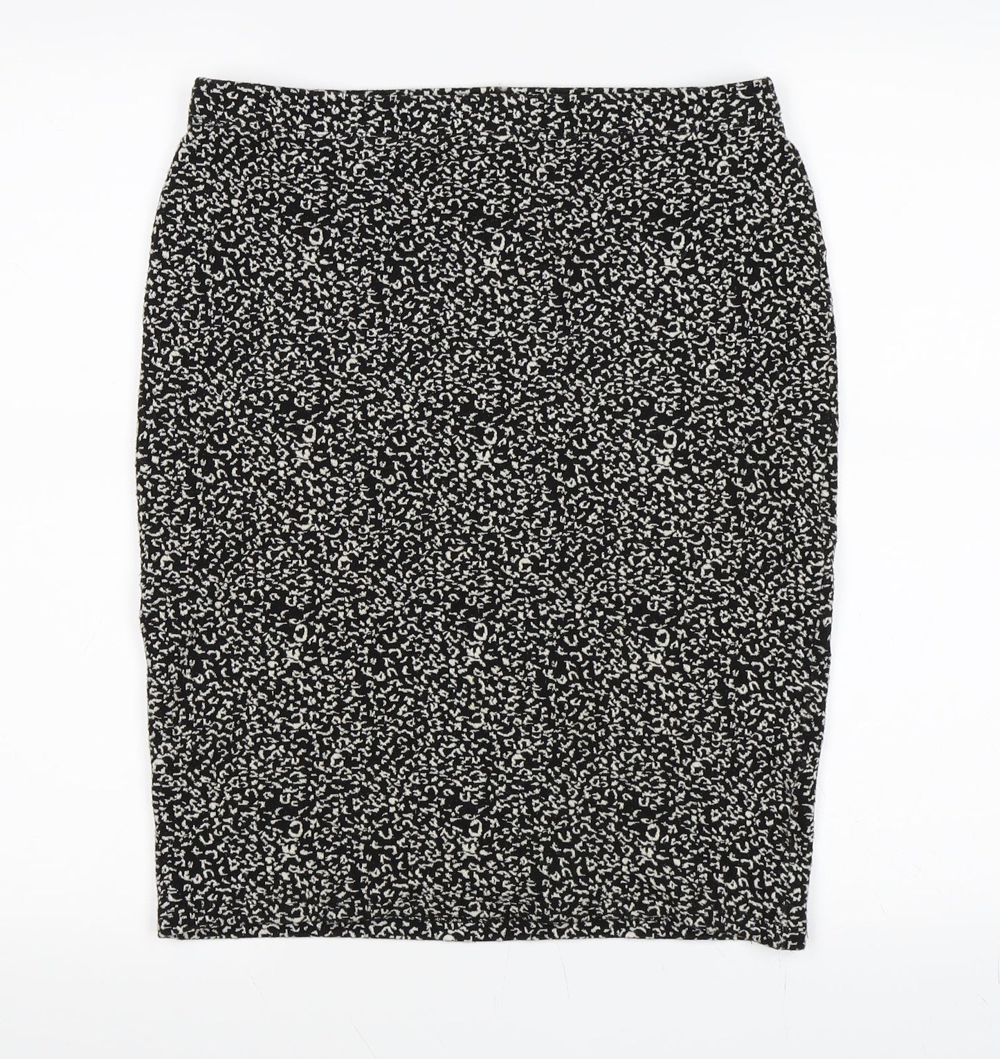 Papaya Womens Black Floral  A-Line Skirt Size 12