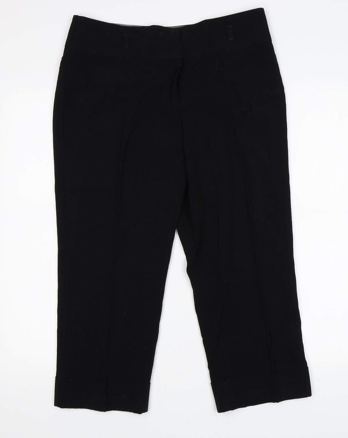 Papaya Womens Black   Trousers  Size 10 L22 in - Culottes