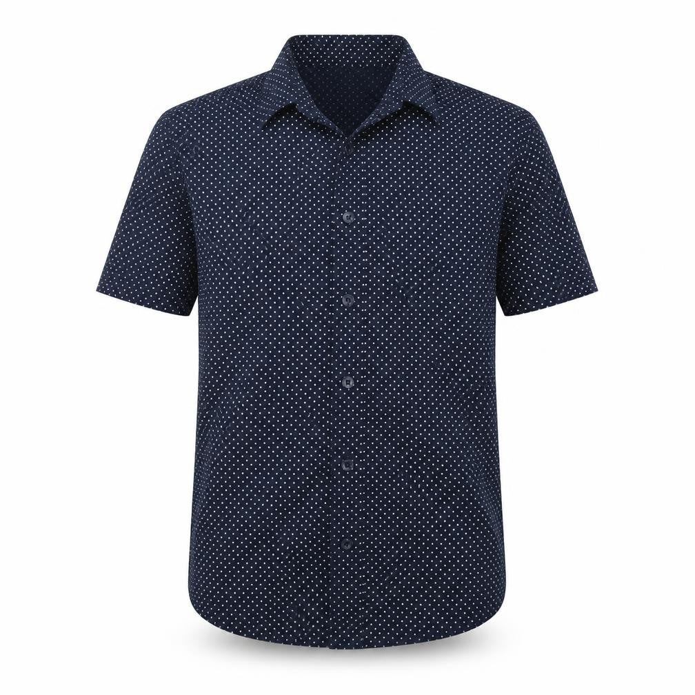 H&M Boys Blue Polka Dot  Basic Button-Up Size 8-9 Years