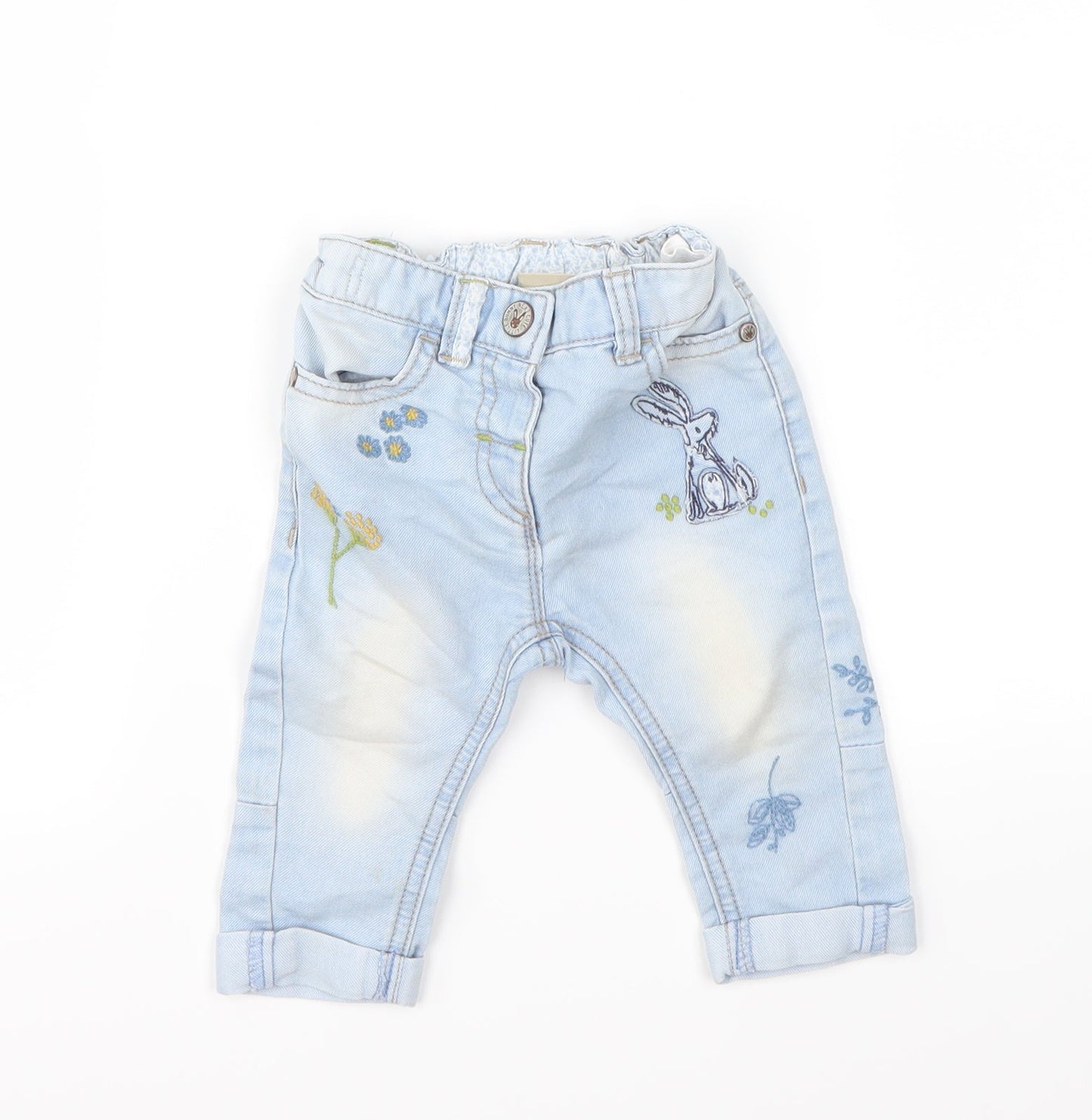 NEXT  Blue   Cargo Jeans Size 6-9 Months