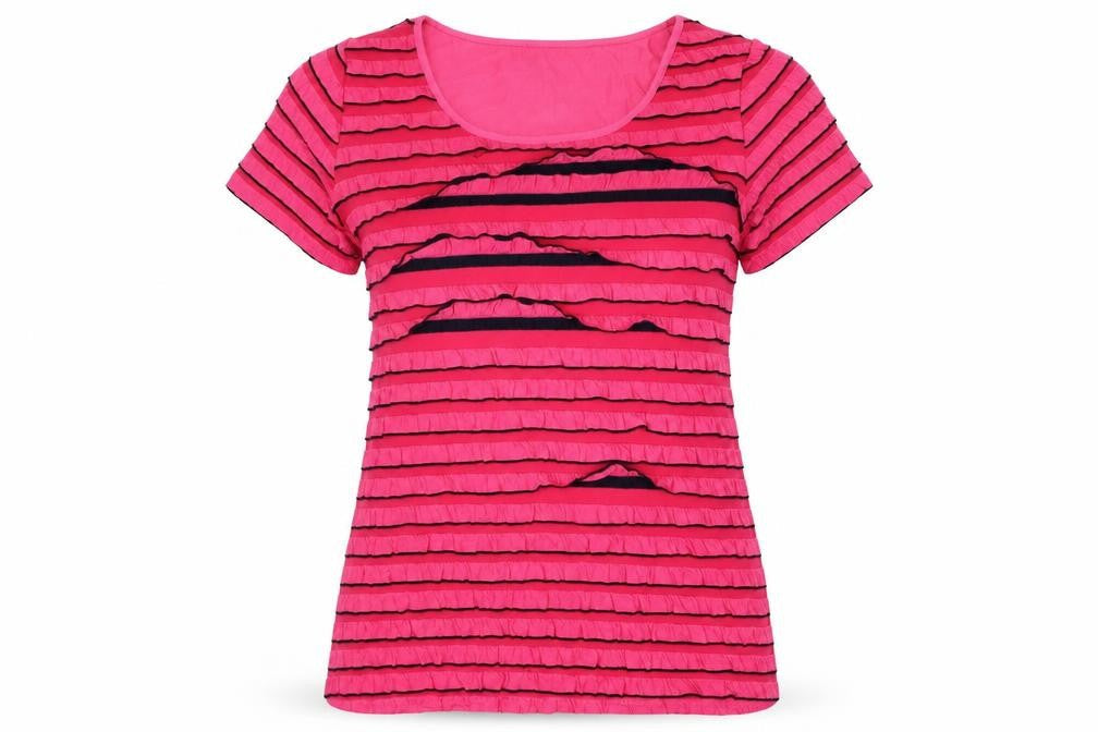 Moda Womens Pink   Basic T-Shirt Size 12