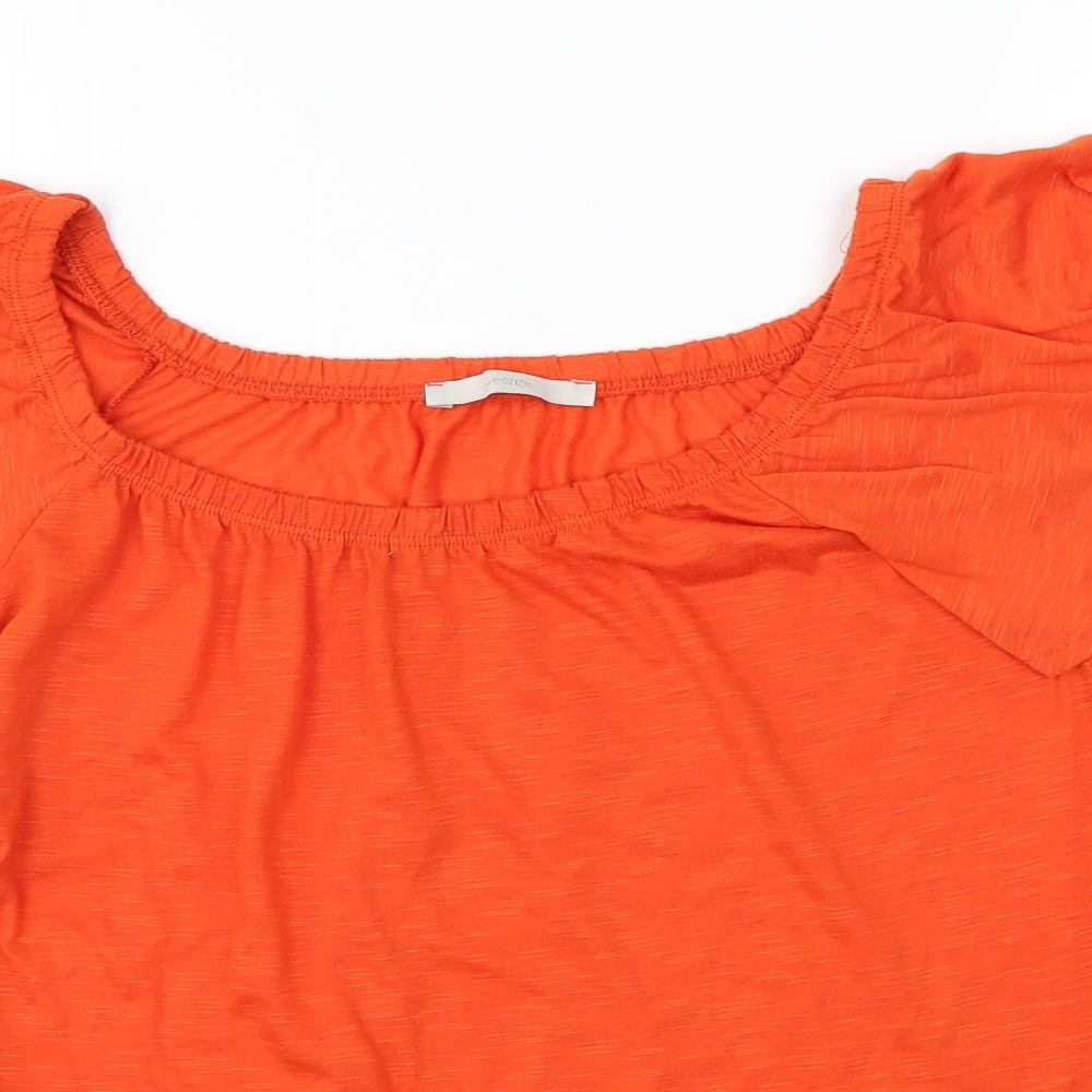 George Womens Orange   Basic T-Shirt Size 8