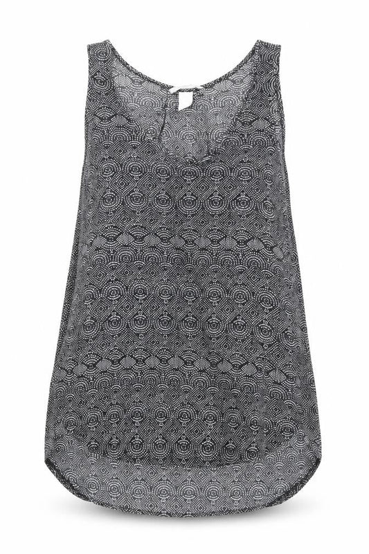 H&M Womens Black Geometric  Basic Tank Size S