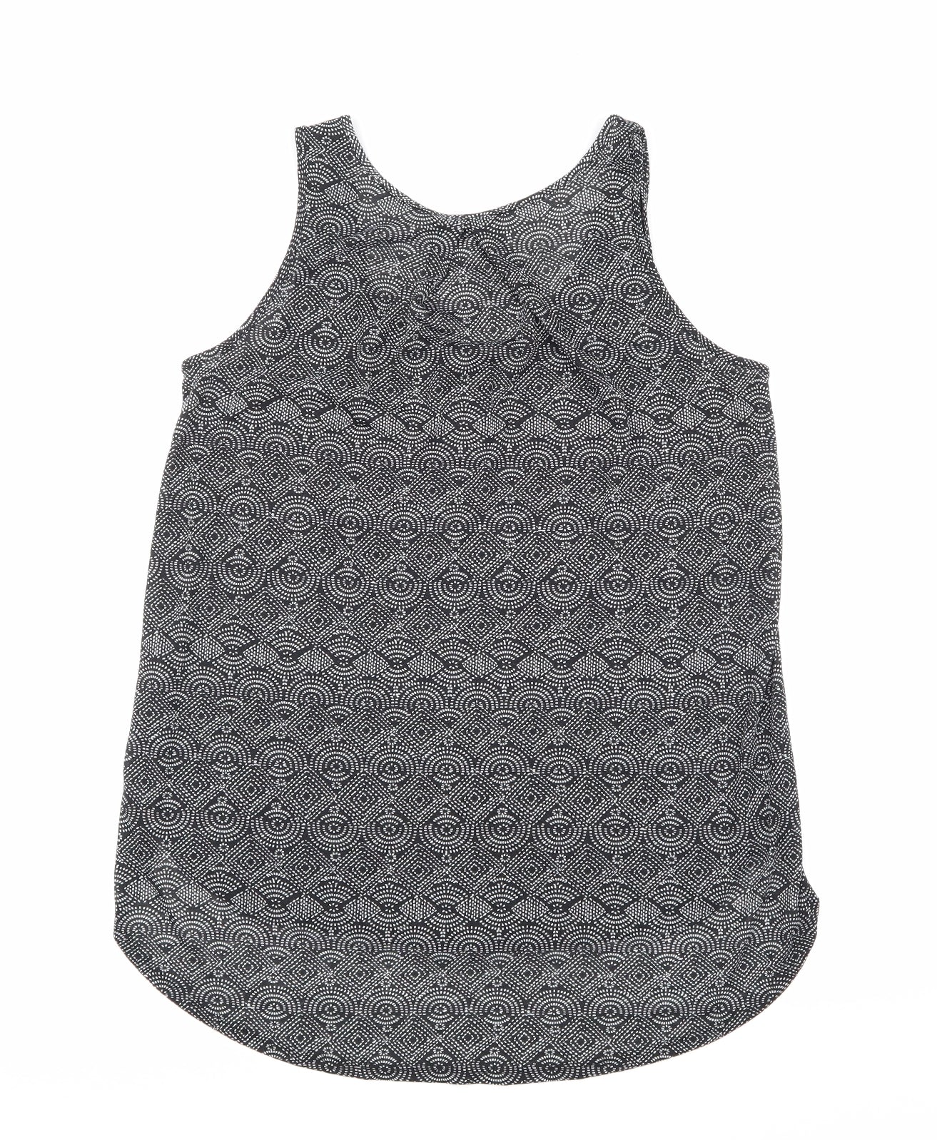 H&M Womens Black Geometric  Basic Tank Size S