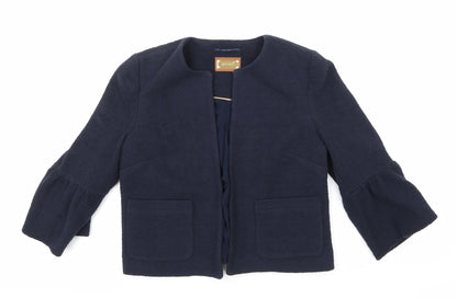 Additional front view of Per Una women’s blue jacket, size UK 10