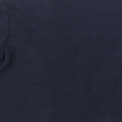 Brand and care label for Per Una women’s blue jacket, size UK 10