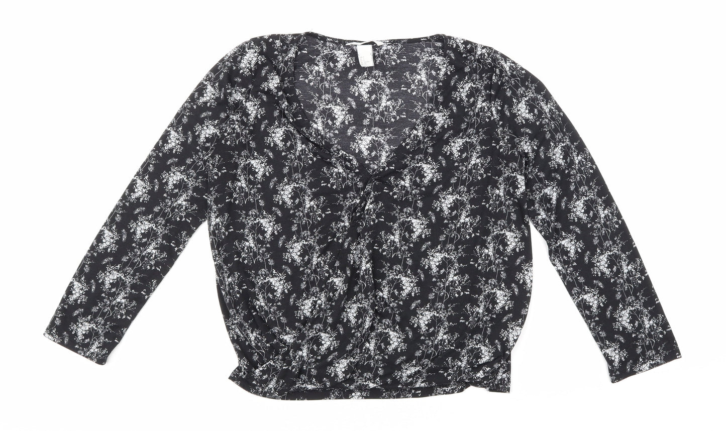 H&M Womens Black   Basic T-Shirt Size S
