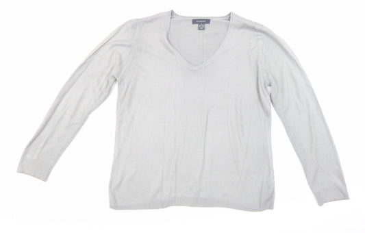Primark Womens Grey  Knit Pullover Jumper Size 12