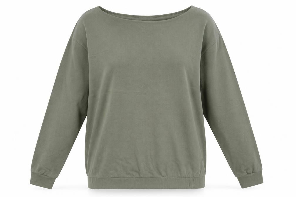 Boohoo Womens Green   Pullover Sweatshirt Size S