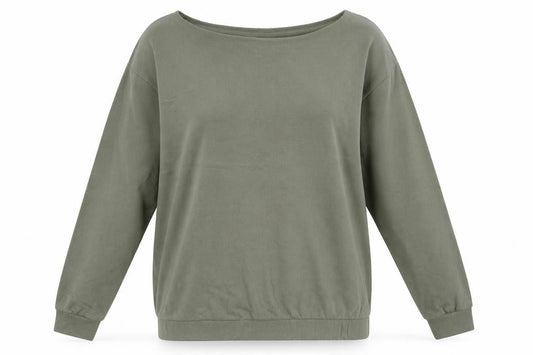 Boohoo Womens Green   Pullover Sweatshirt Size S