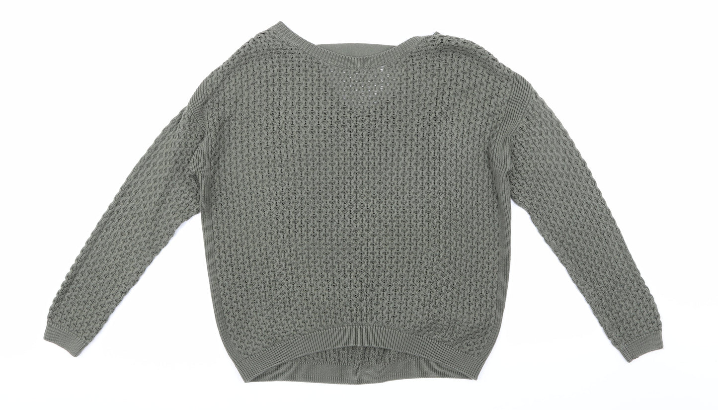 Primark Womens Green  Knit Pullover Jumper Size 10