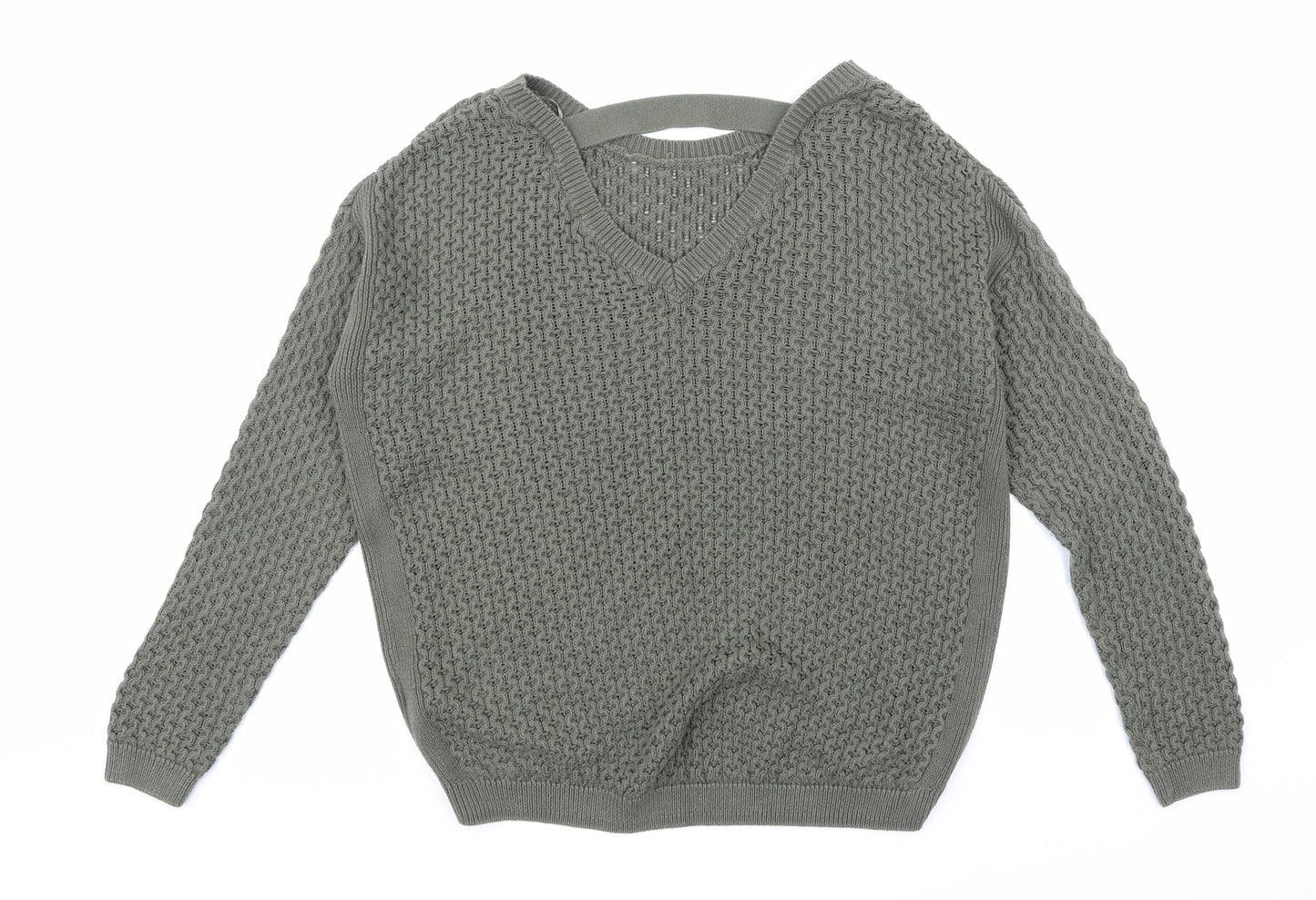 Primark Womens Green  Knit Pullover Jumper Size 10