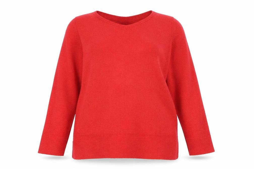 Marks & Spencer Womens Red  Knit Pullover Jumper Size 14