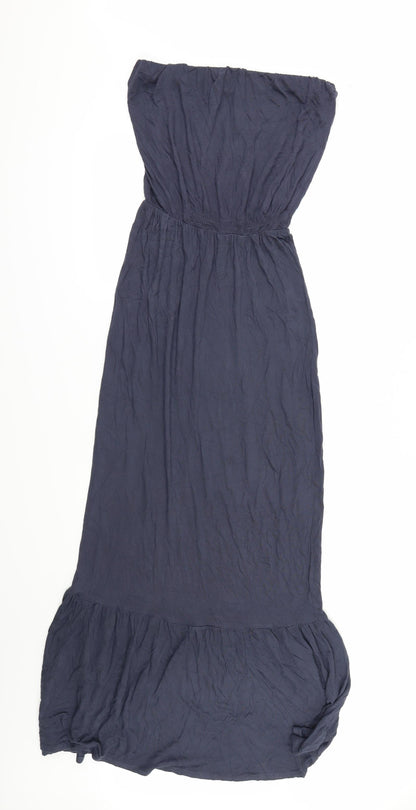 Additional front view of Topshop women’s blue maxi, size UK 8