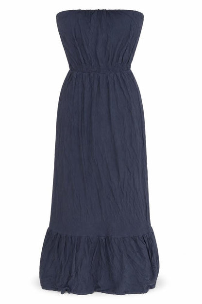 Front view of Topshop women’s blue maxi, size UK 8