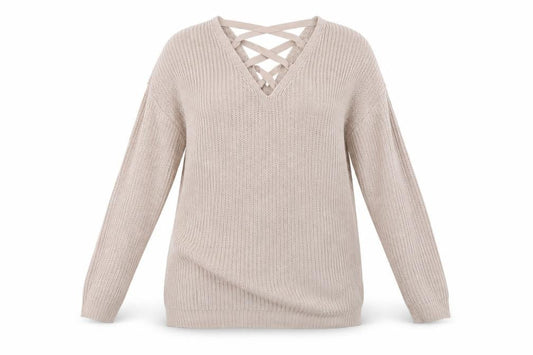 Front view of Peacocks women’s pink jumper, size L