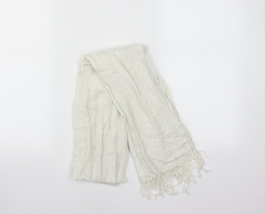 Preworn Womens White    Scarf   - Pashmina