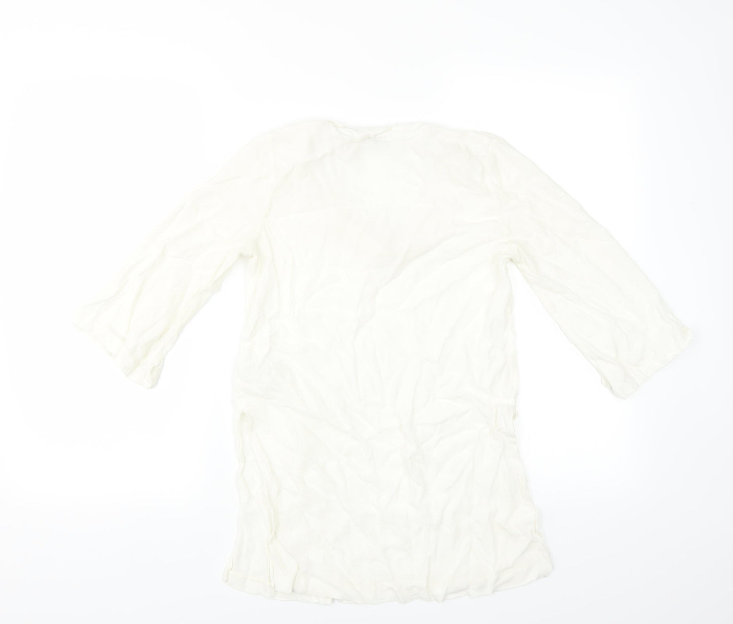 H&M Womens Ivory   Basic Blouse Size 12