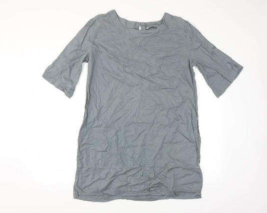 earth addict Womens Grey   Shirt Dress  Size 8