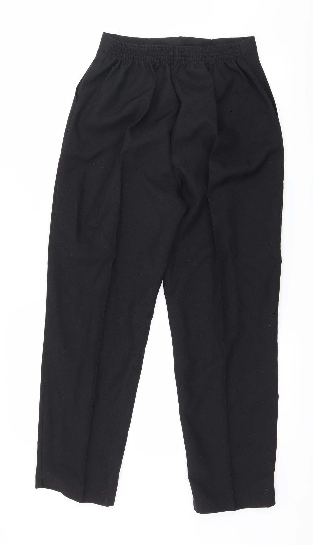 Preworn Womens Black   Trousers  Size 12 L26 in