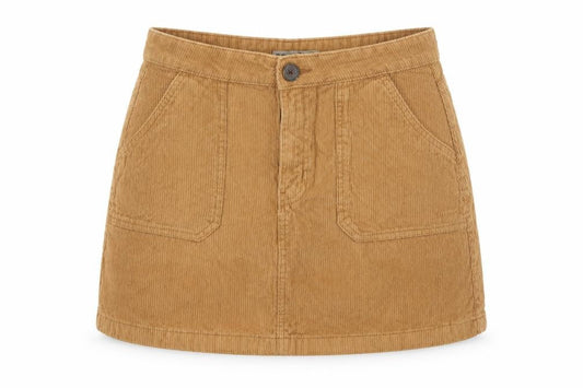 Denim & Co. Womens Brown  Corduroy A-Line Skirt Size 12
