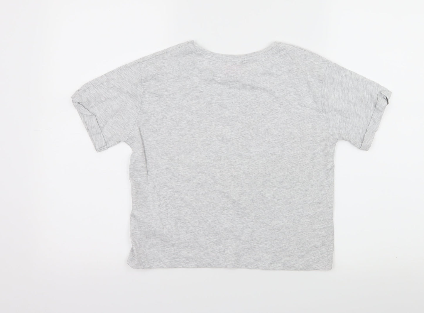 Primark Girls Grey  Jersey Basic T-Shirt Size 10-11 Years  - Squad Goals