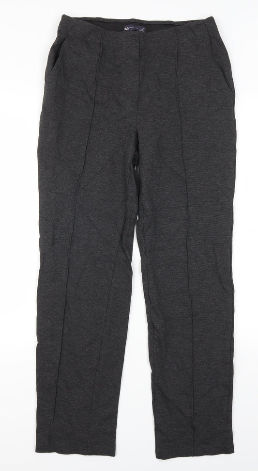 Marks and Spencer Womens Grey   Trousers  Size 10 L29 in