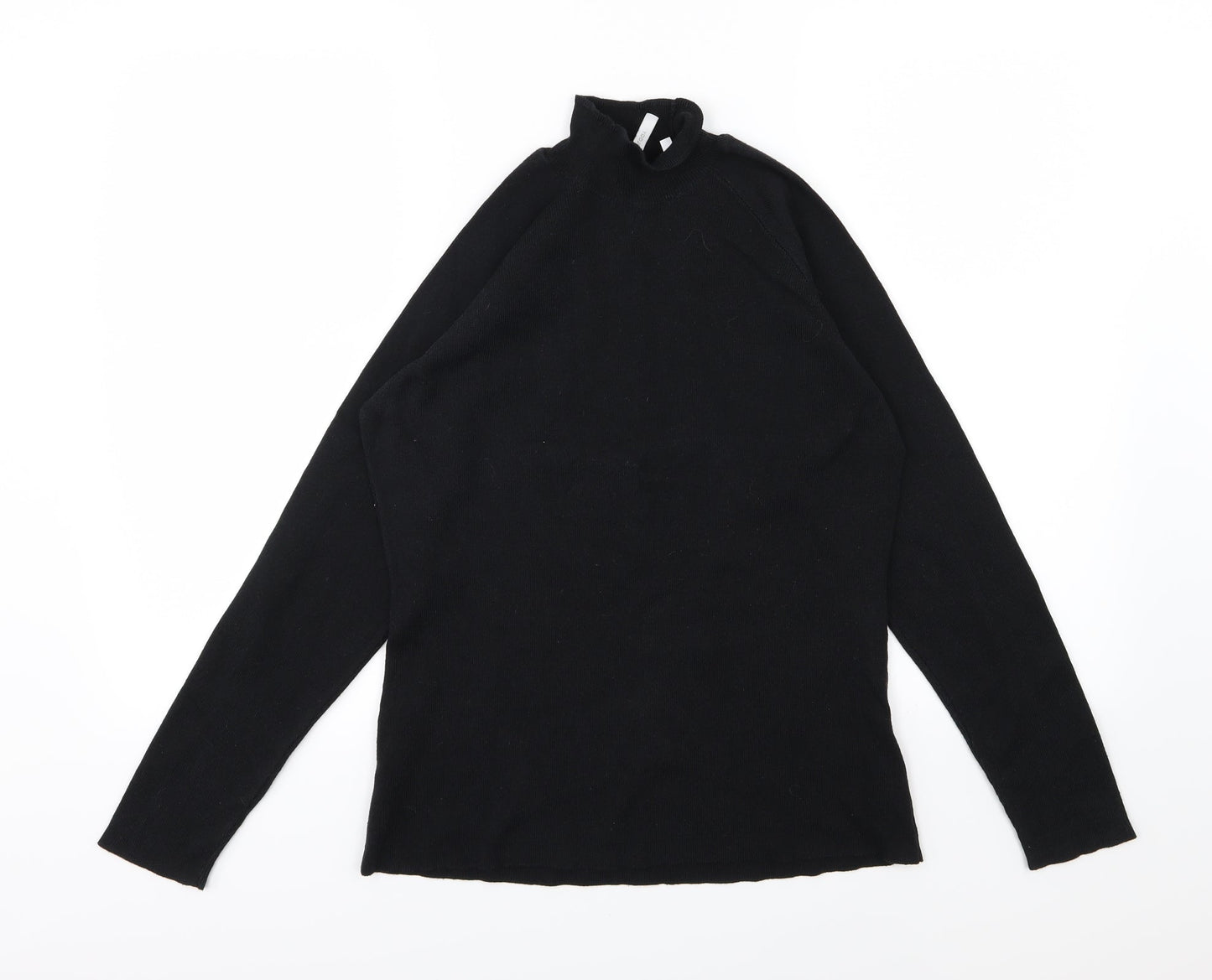 Anthology Womens Black  Knit Pullover Jumper Size 16