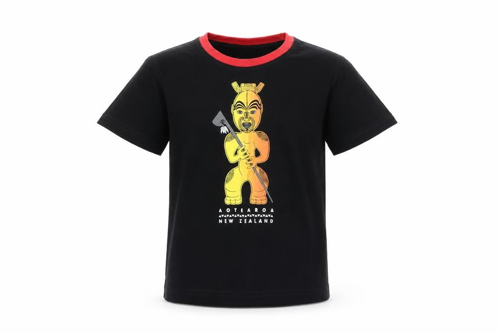 Kiwi Planet Boys Black  Jersey Basic T-Shirt Size 6 Years  - New Zealand